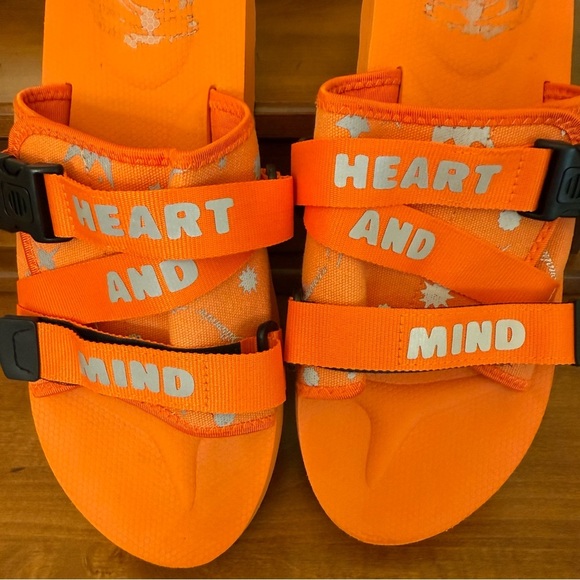 Billionaire Boys Club Orange sandals BB Space Walker II slide men’s size 13 y2k - Picture 3 of 9